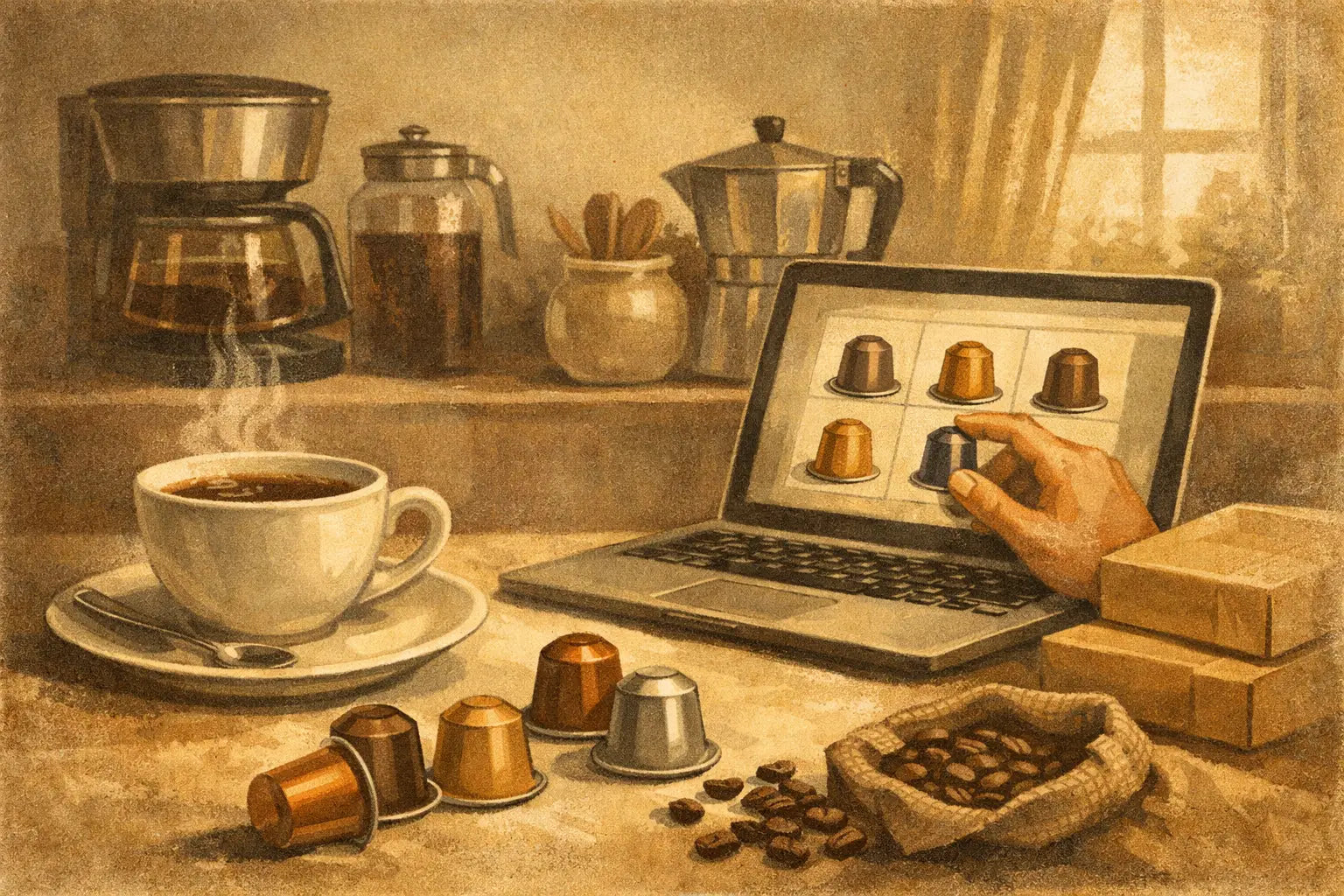 Koffiecups online kopen zonder oude gewoontes