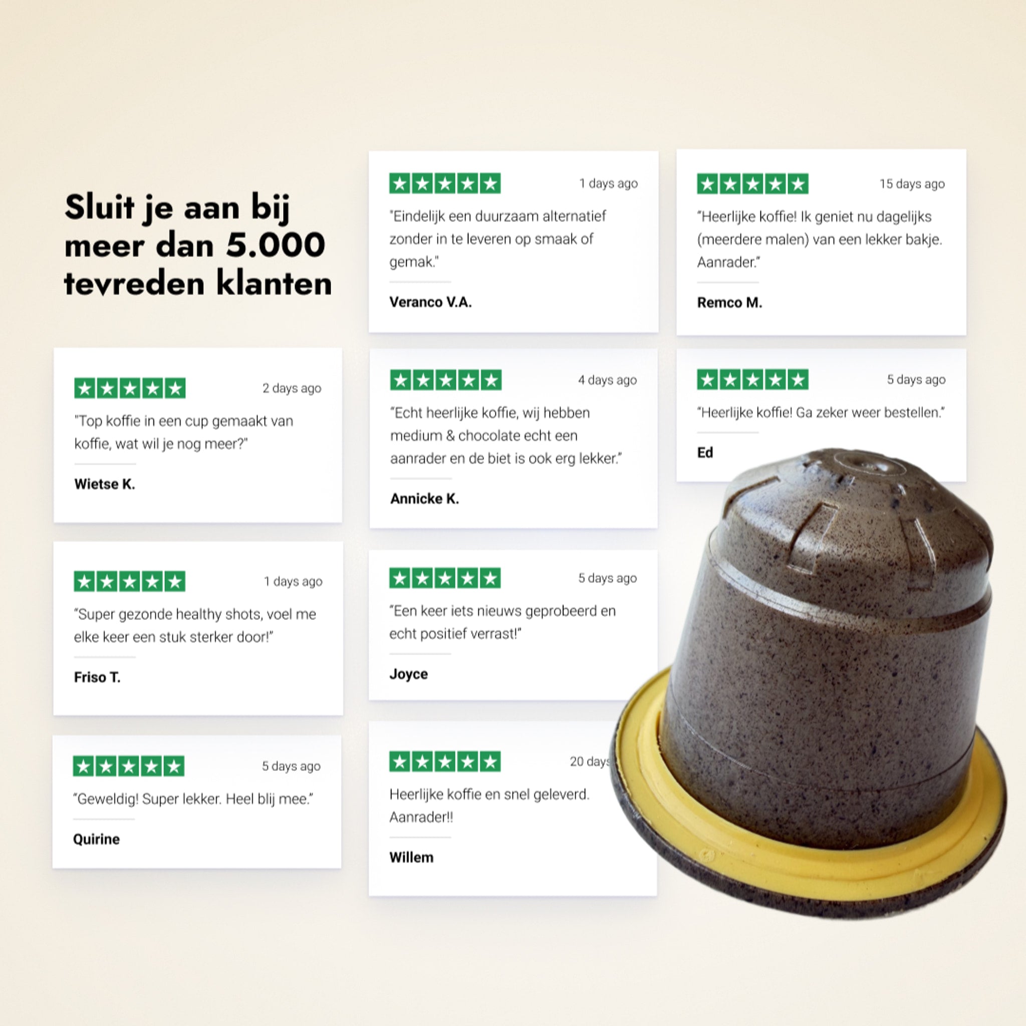Meer dan 5.000 klanten kozen voor de koffiecups van Q Drinks